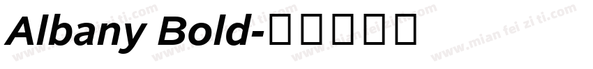 Albany Bold字体转换